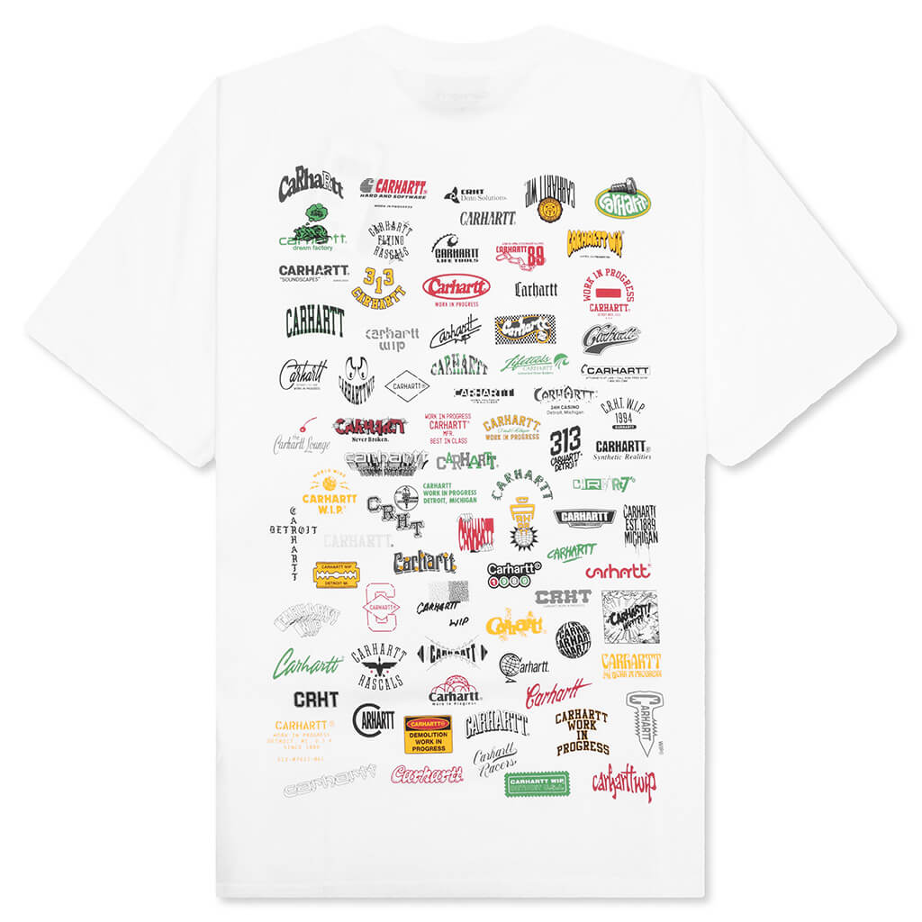 S S Logo T Shirt White