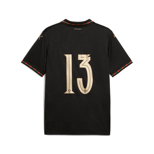 PUMA Portugal SE Authentic W BOX Mens Soccer Jersey 26 Black Gold