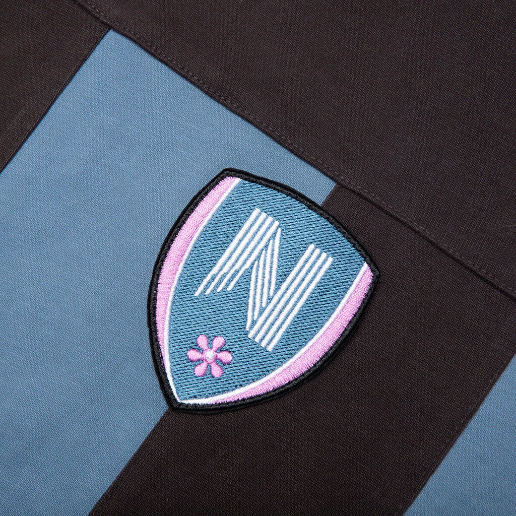 Soccer Jersey Blue Ocean Stripe