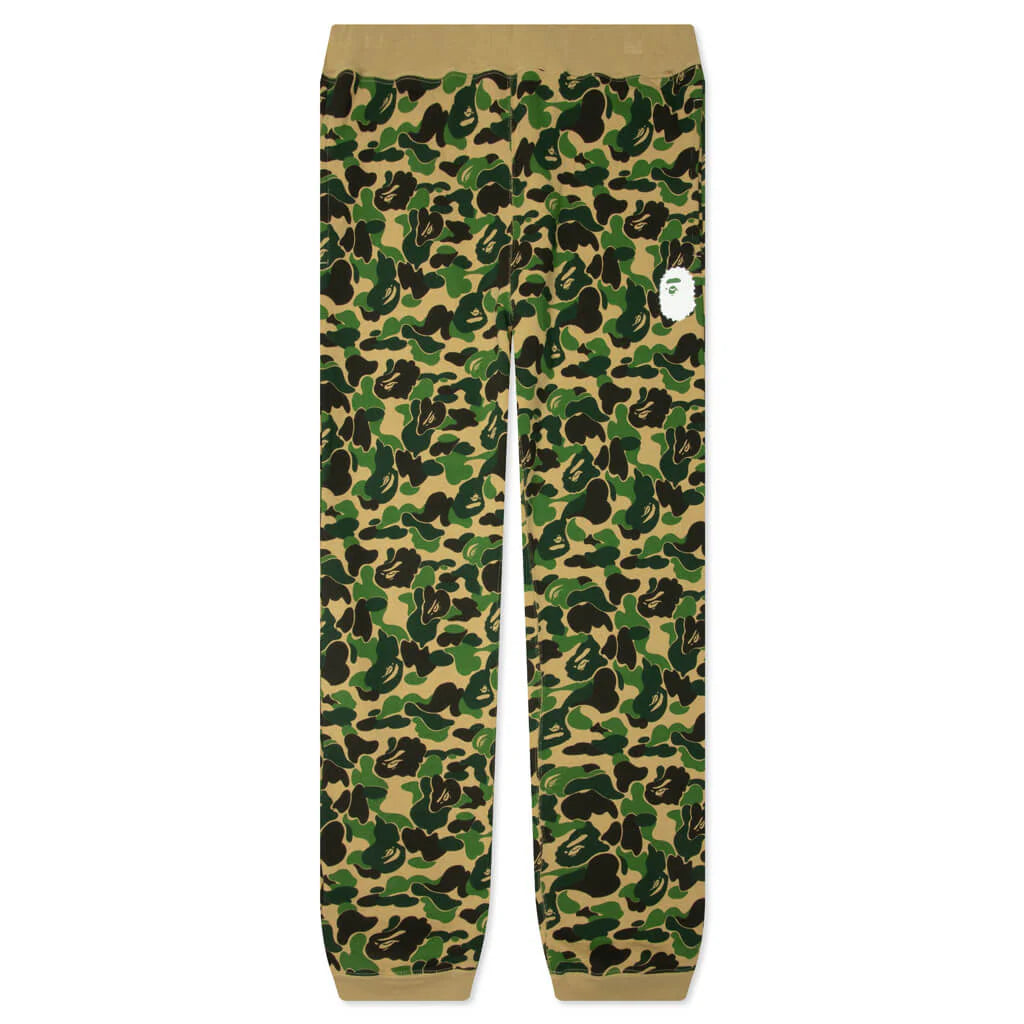 ABC Camo Crystal Stone Sweat Pants Green