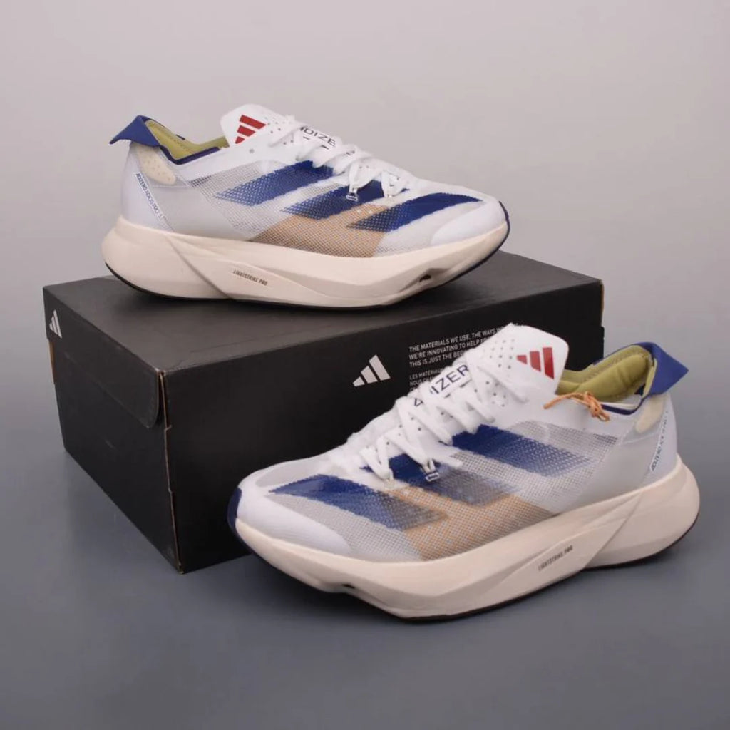 Adidas Adizero Adios Pro 3 Branco Azul Escuro