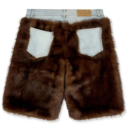 Fur Shorts Brown