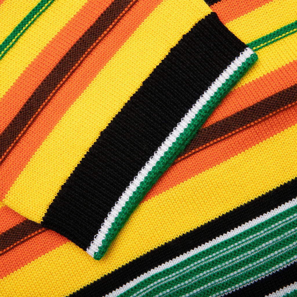 Knitted Wool Striped Tee Multi Stripe