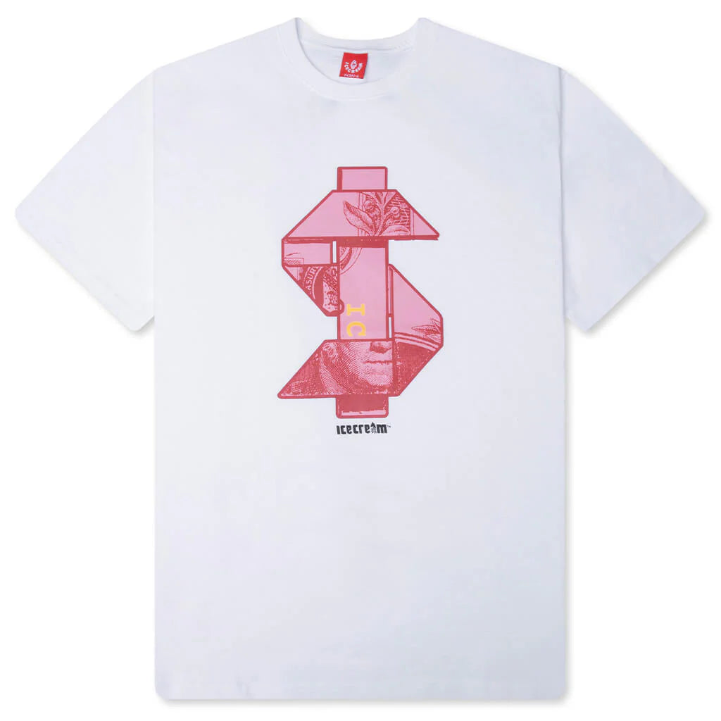 Origami S S Tee White