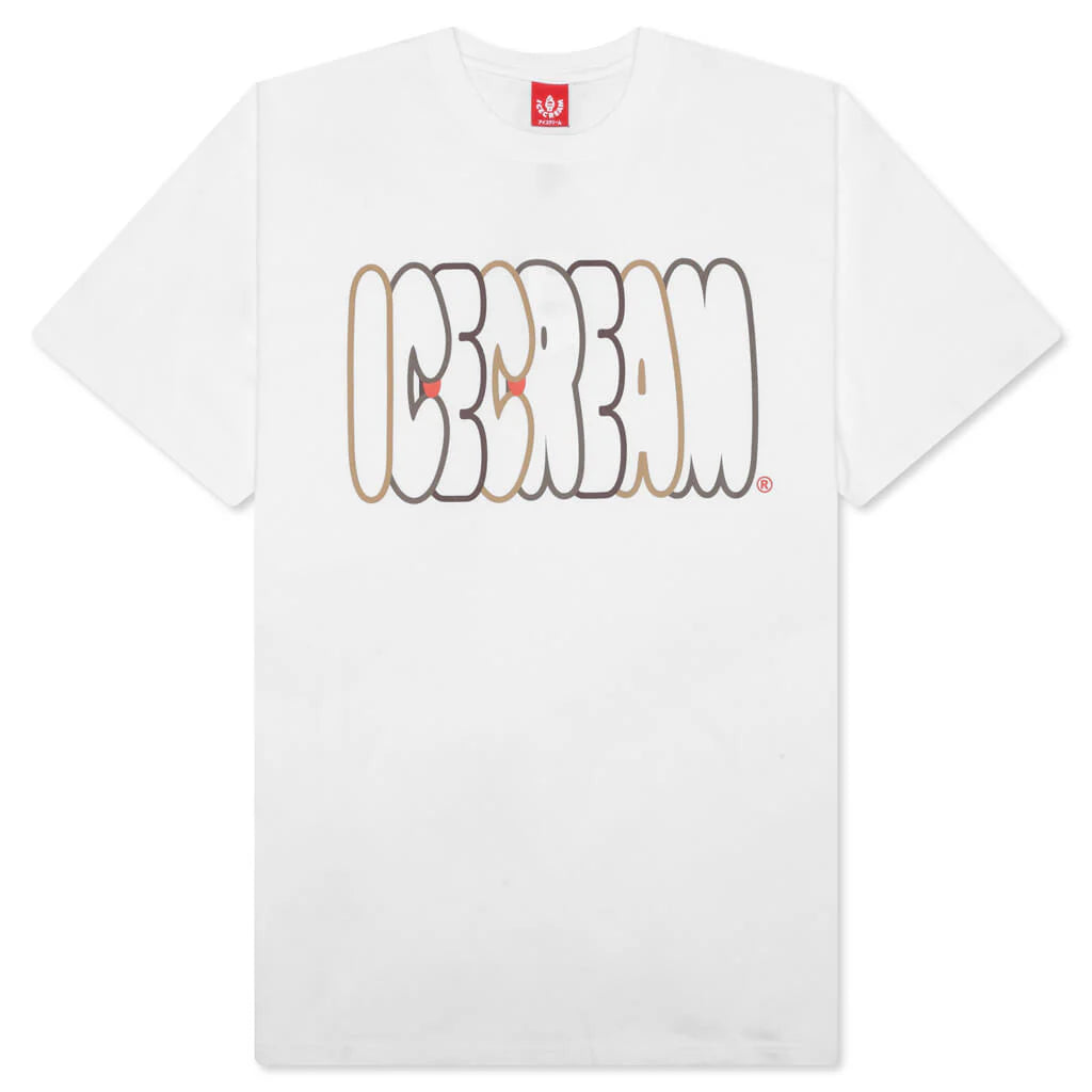 Bubble S S Tee White