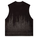 Brush Close Up Knit Vest Brown