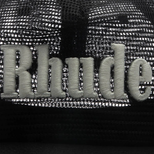 Rhude Logo Mesh Hat Black White