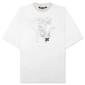 Portrait Pencil Over Tee Off White Grey