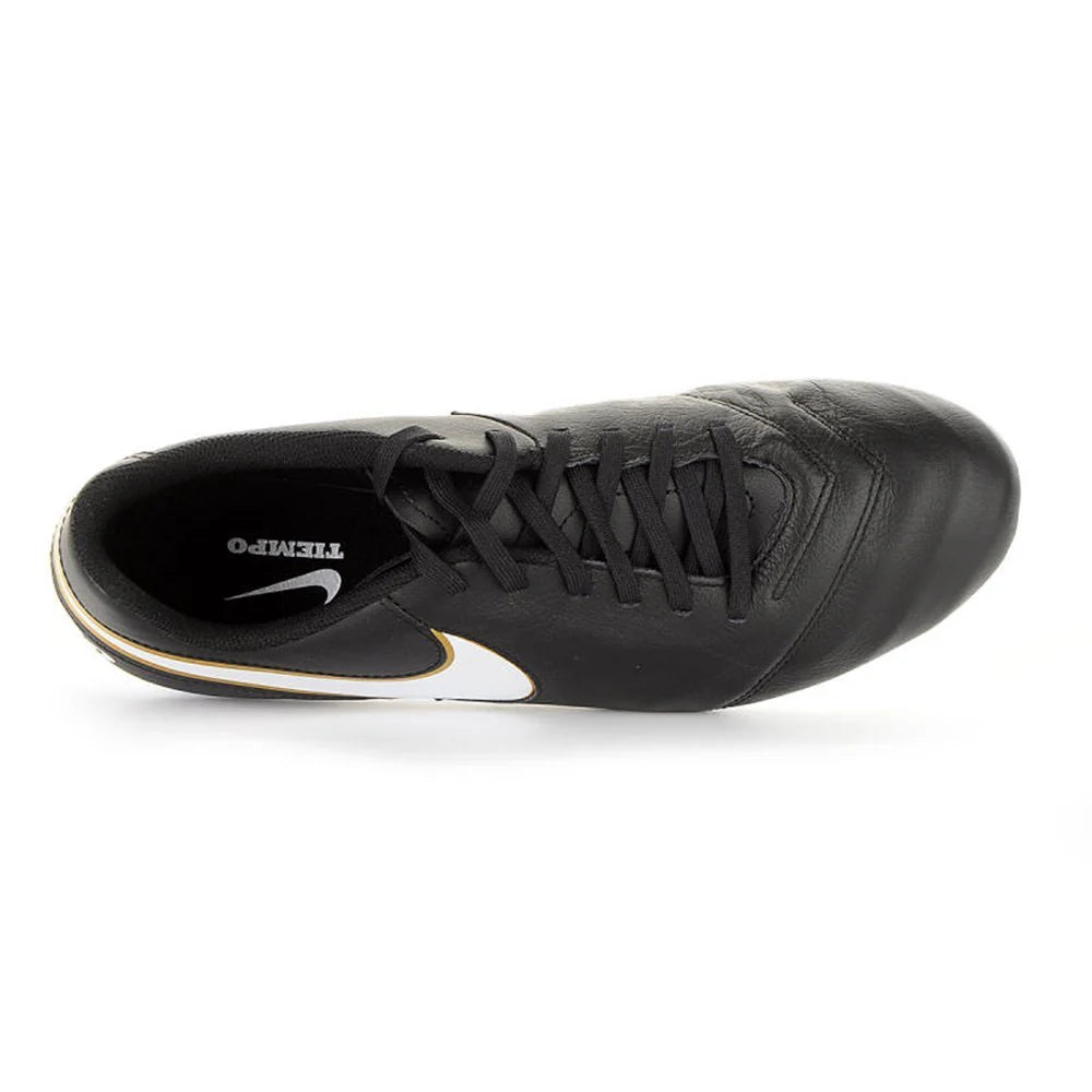 Nike Tiempo Genio II Leather FG Firm Groun Soccer Cleats Black White