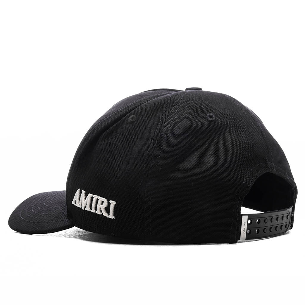 MA Outline Canvas Hat Black Blue