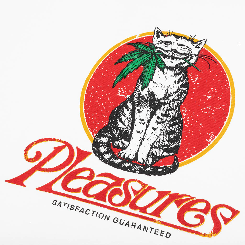 Cat Heavyweight Ringer T Shirt White