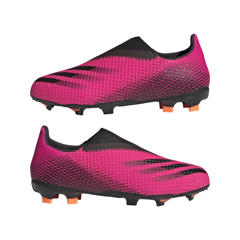 adidas Kids X Ghosted 3 Laceless FG Firm Ground Cleats