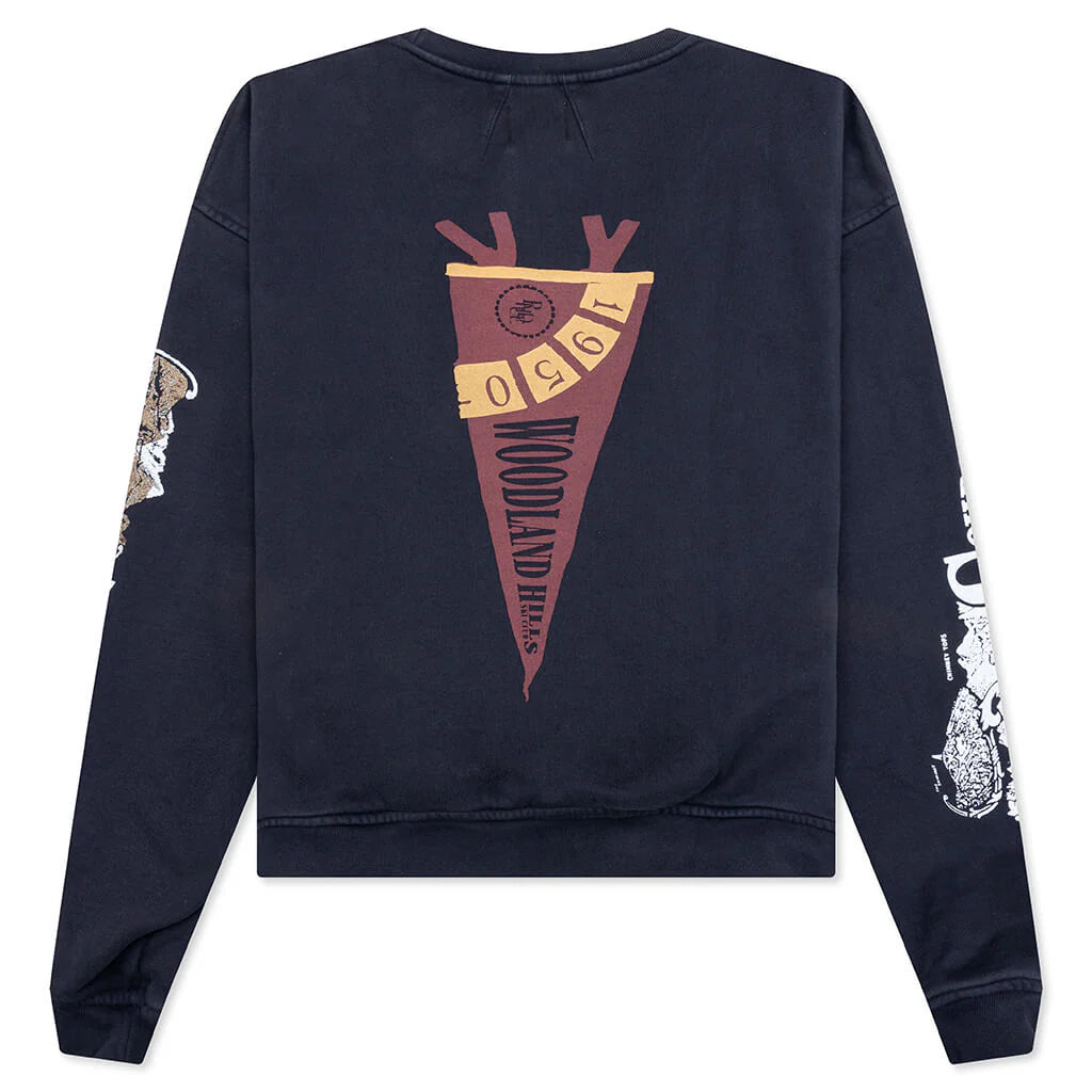 Pennant Flag Crewneck Vintage Black