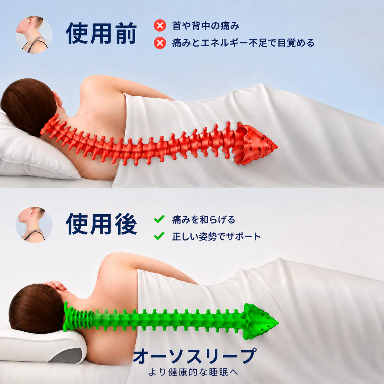 OrthoSleep 頸椎サポート枕