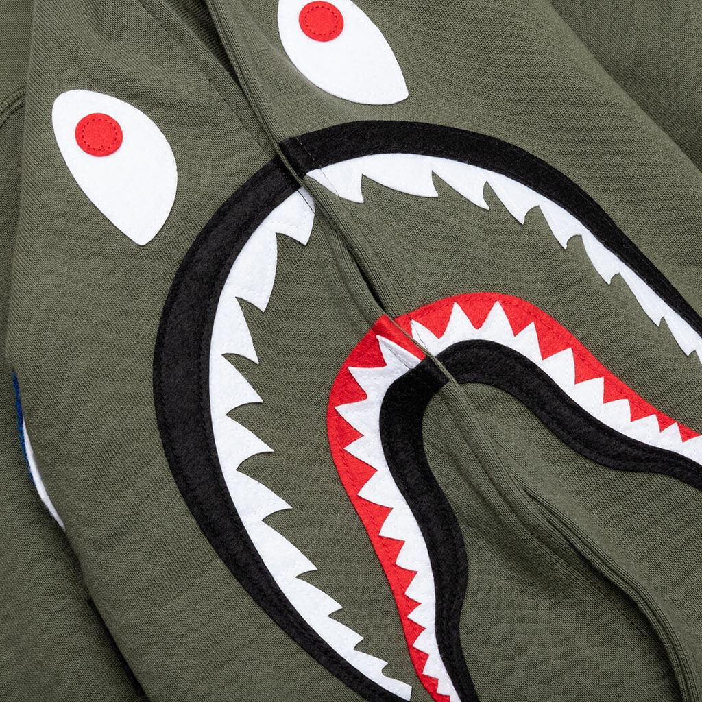 Shark Pullover Hoodie Olive Drab