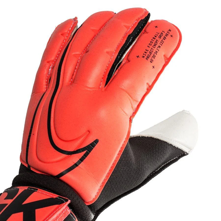 Nike Grip3 Goalkeeper Gloves Bright Mango Black