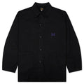 Reversed Sateen Coverall Jacket Black