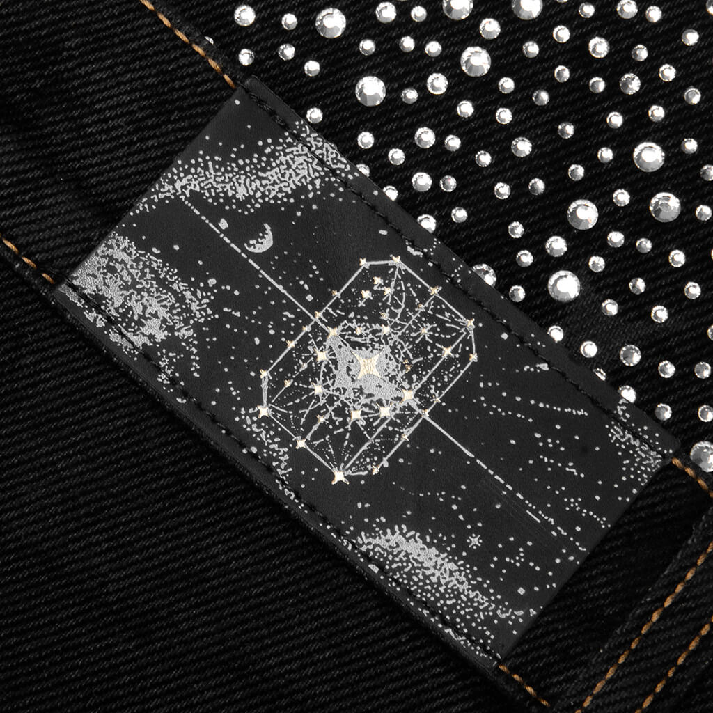 20K Diamond Starlight Denim Shorts Black