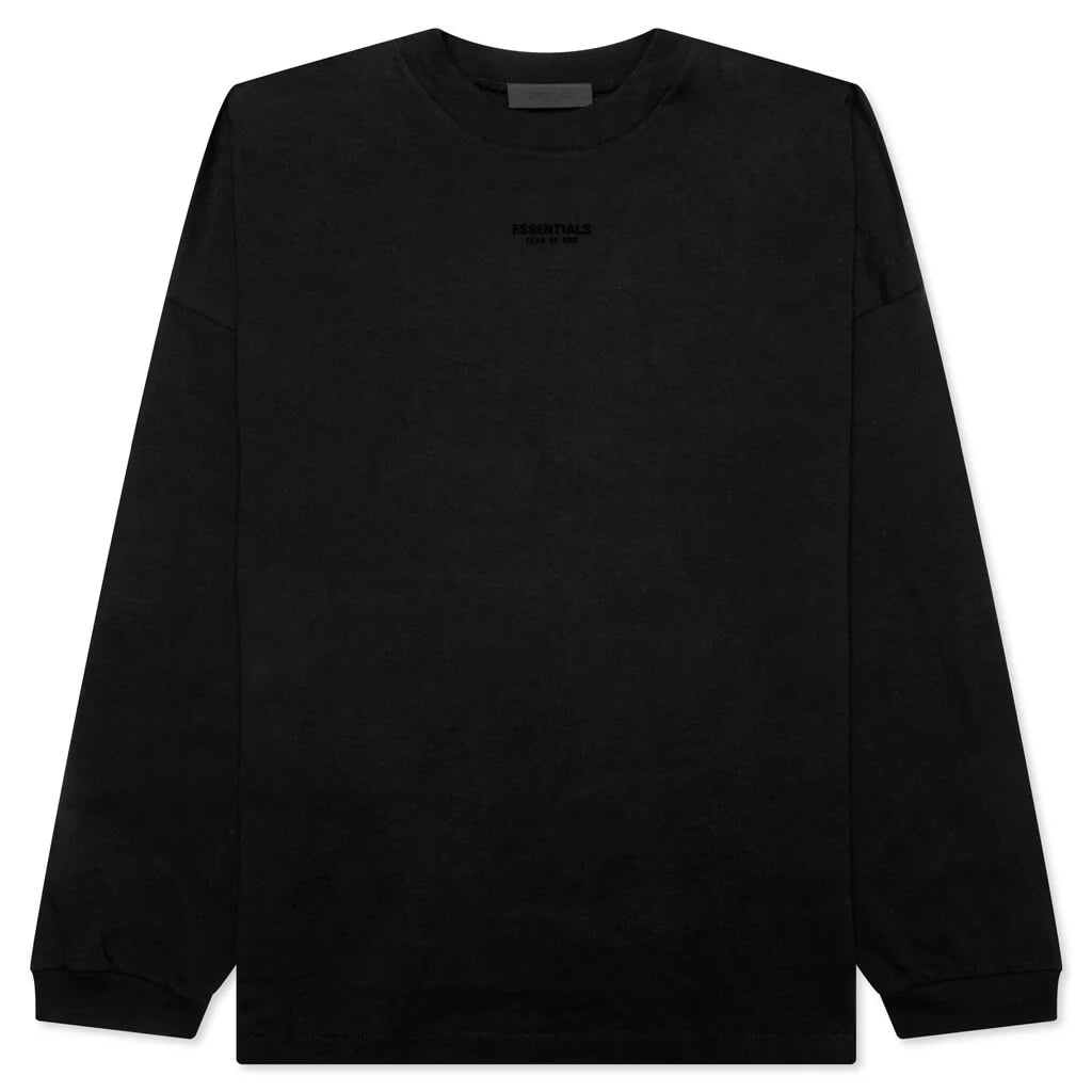 Essentials L S Tee Jet Black