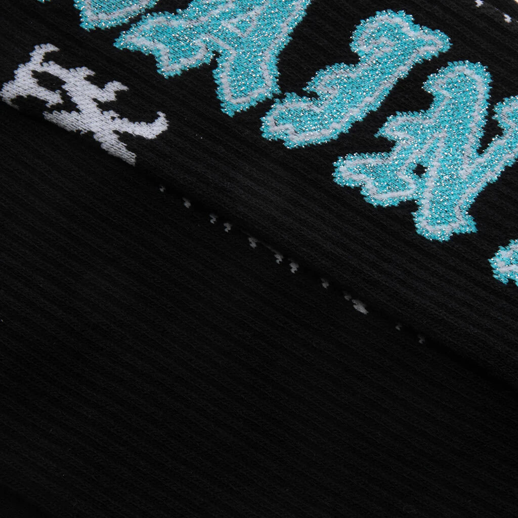 Saint Socks Black Blue