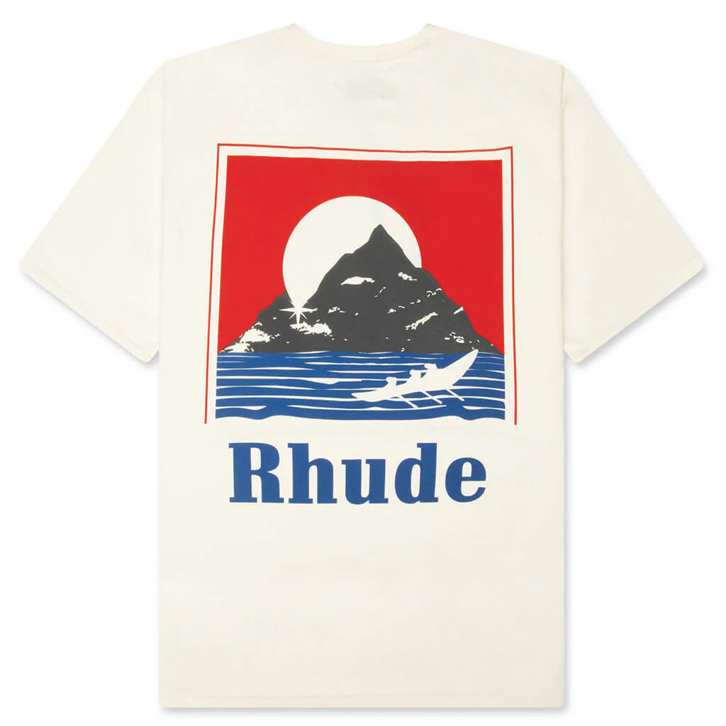 Moonlight Regatta Tee Vintage White Red Blue