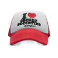 Secret Societies Trucker Hat White Red