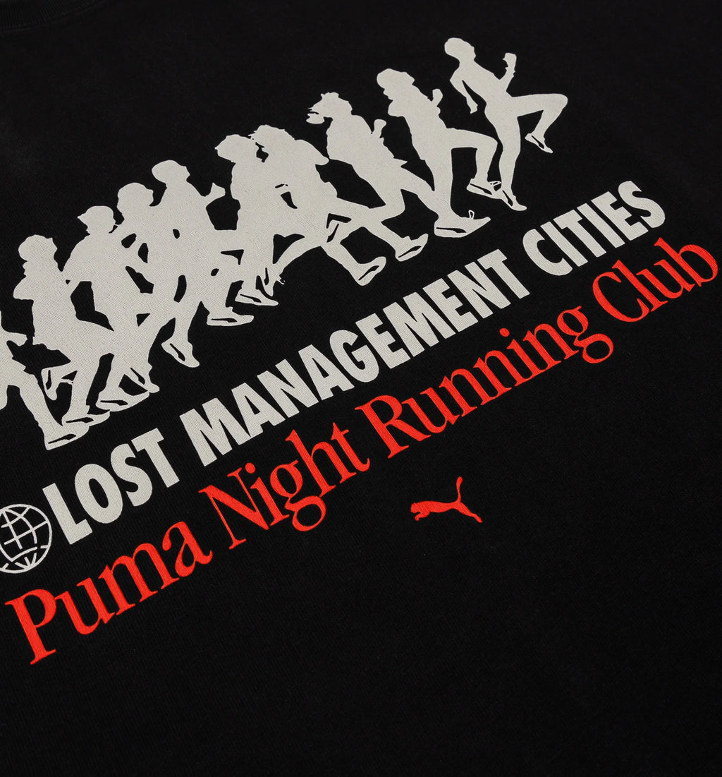 Lost Management Cities Mens Short Sleeve Shirt Black