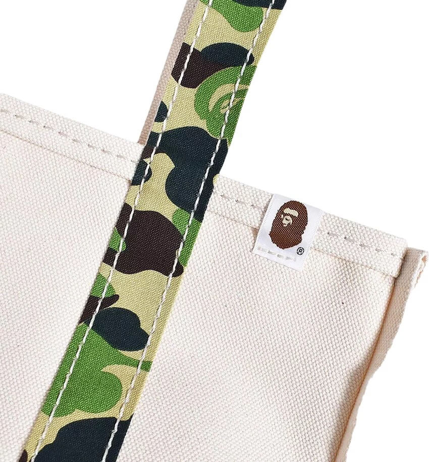 Saint Michael x A Bathing Ape Small Tote Bag White Camo