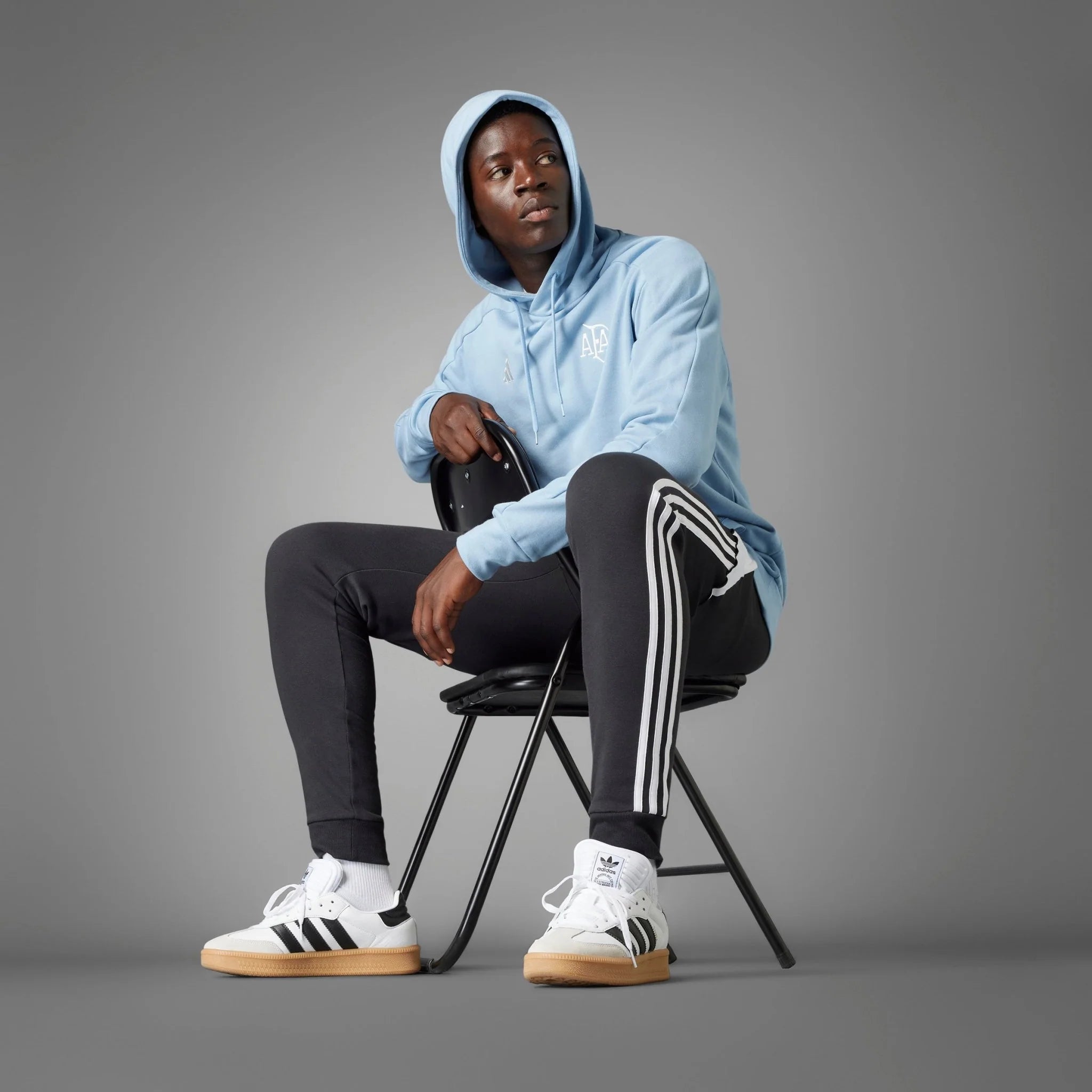 adidas Argentina Anniversary DNA Hoodie Sky White