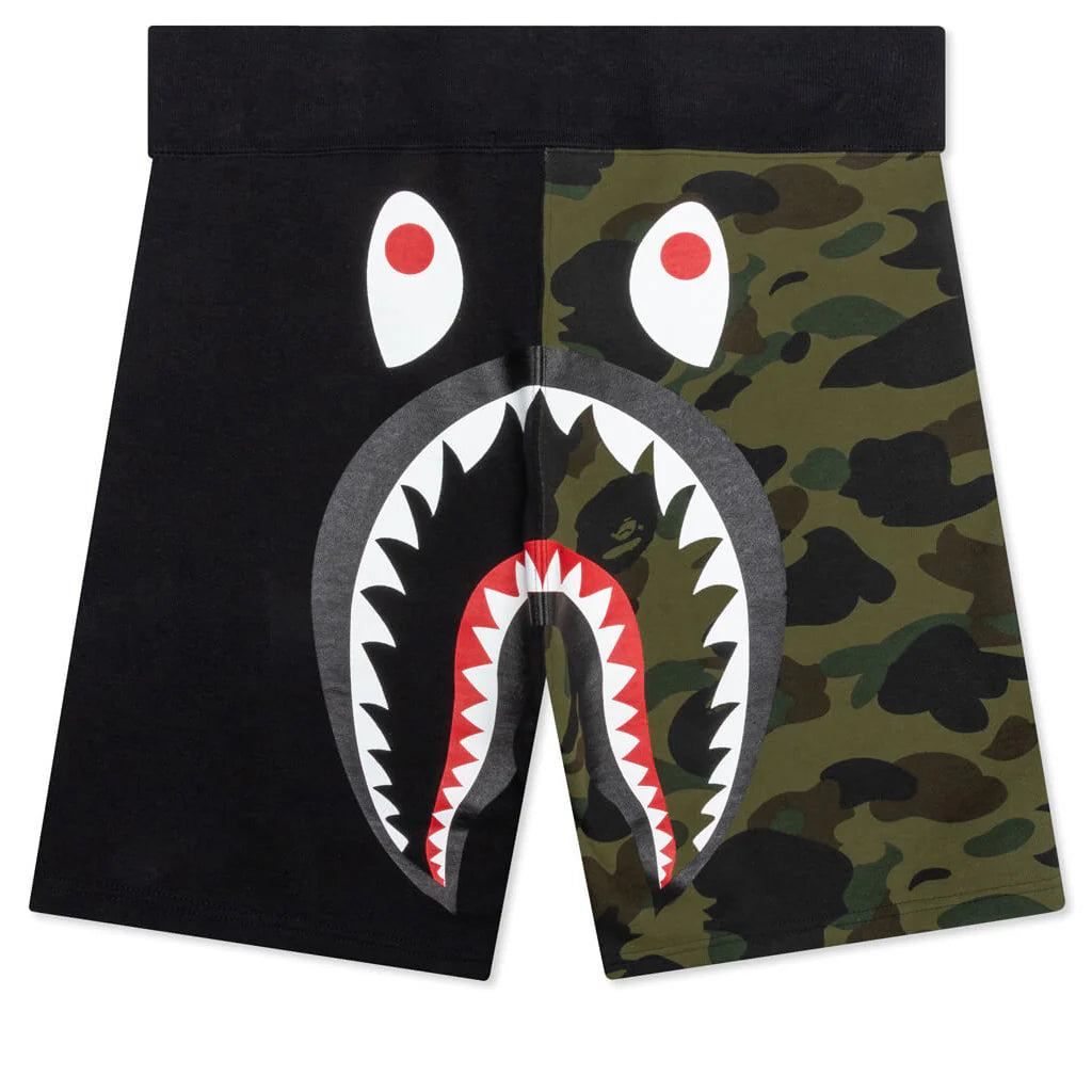 1st Camo Back Shark Sweat Shorts Green