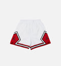 Essential Diamond Womens Shorts White Red