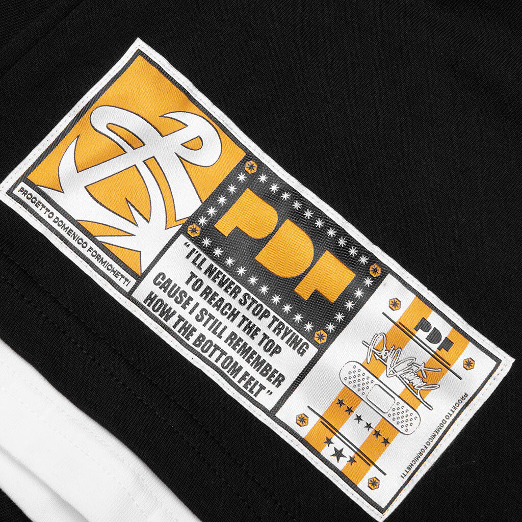 No Name A L S Tee Black White