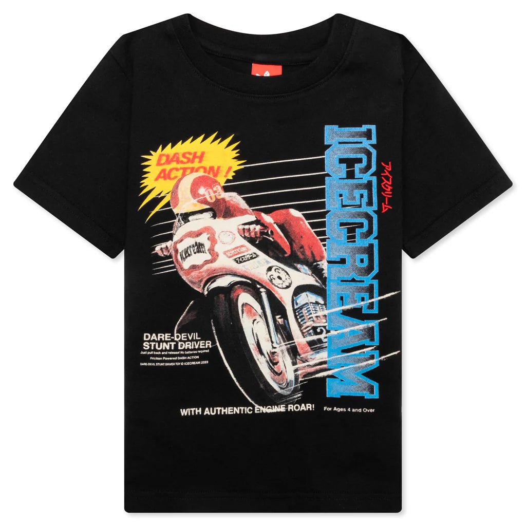 Kids Dash Action S S Knit Black