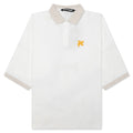 Angel Pencil Polo S S Off White Light Orange