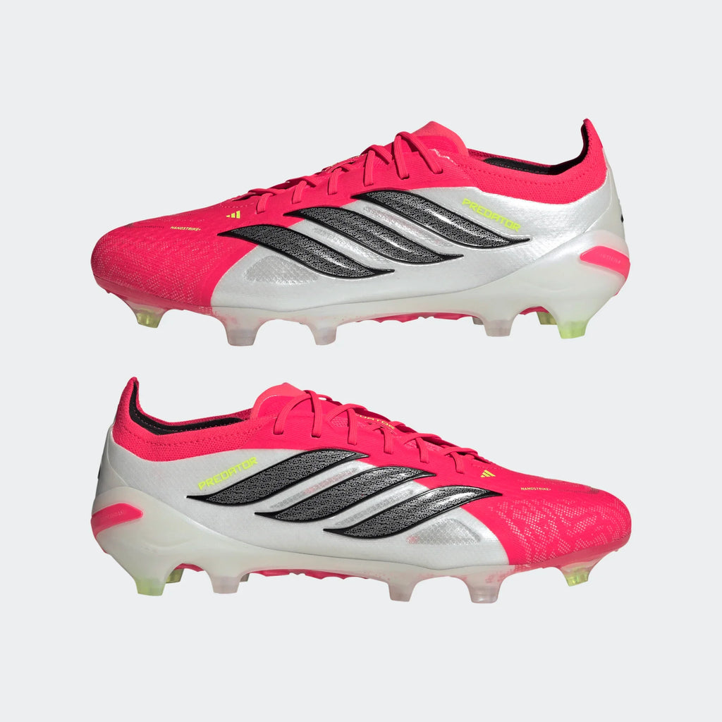 adidas Predator Elite FG Firm Ground Mens Soccer Cleats Lucid Red Black White