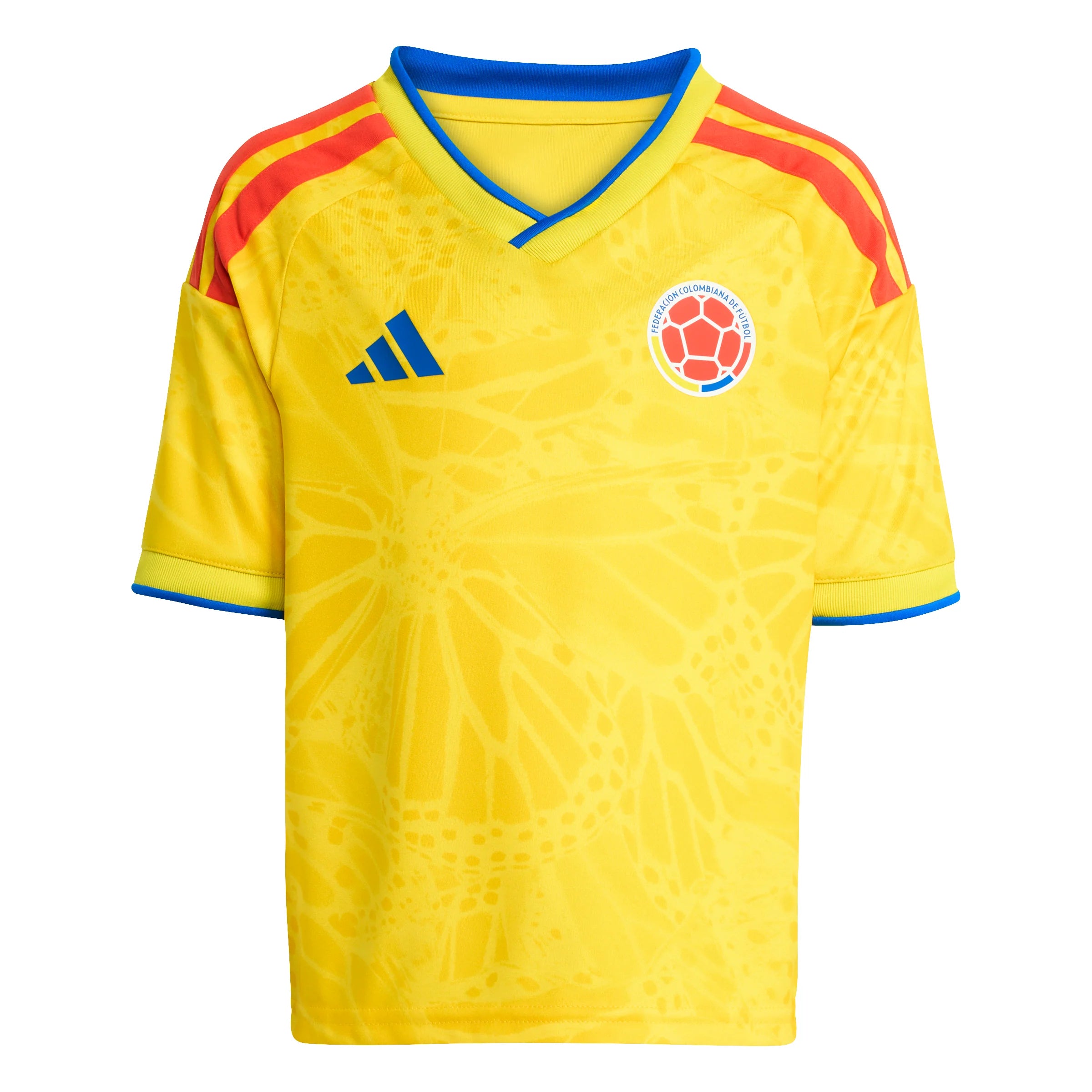 adidas Colombia Home Youth Soccer Mini Kit 26 Yellow Blue