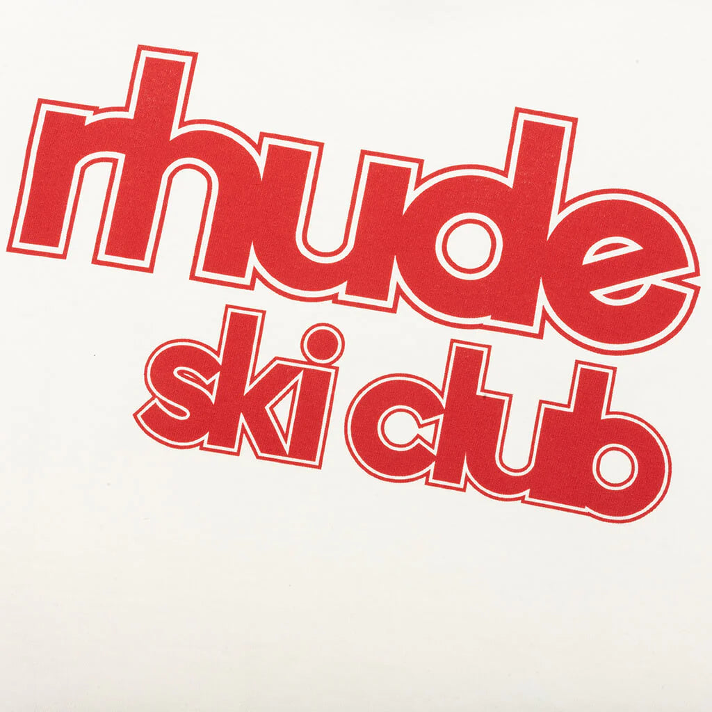 Ski Club Tee Vintage White