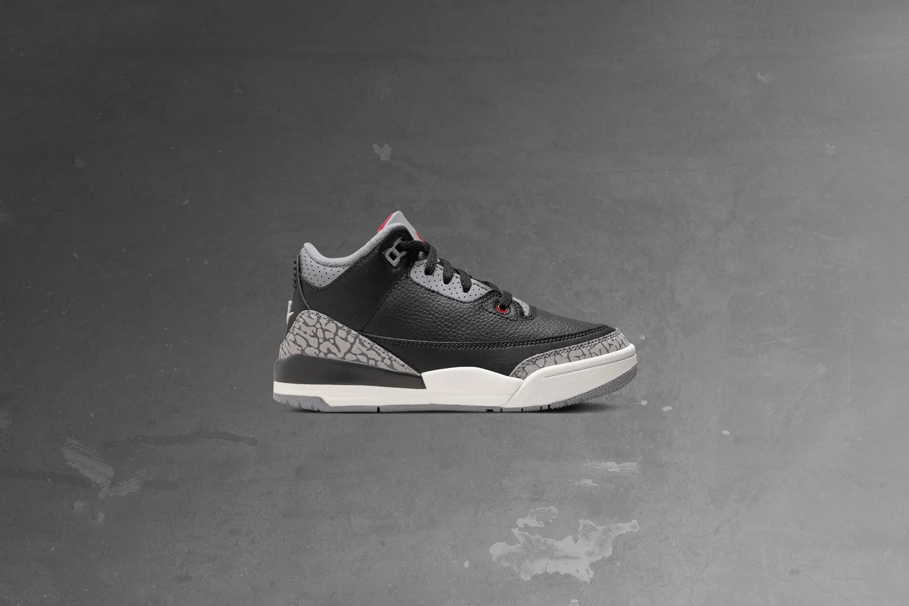 Air Jordan 3 Retro PS Black Cement Black Fire Red Cement Grey Summit White
