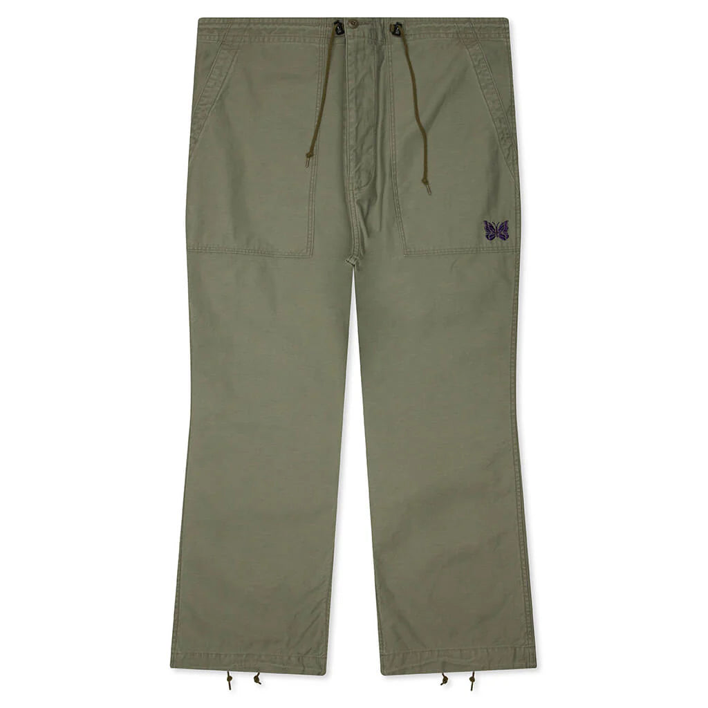 Reversed Sateen String Fatigue Pant Olive