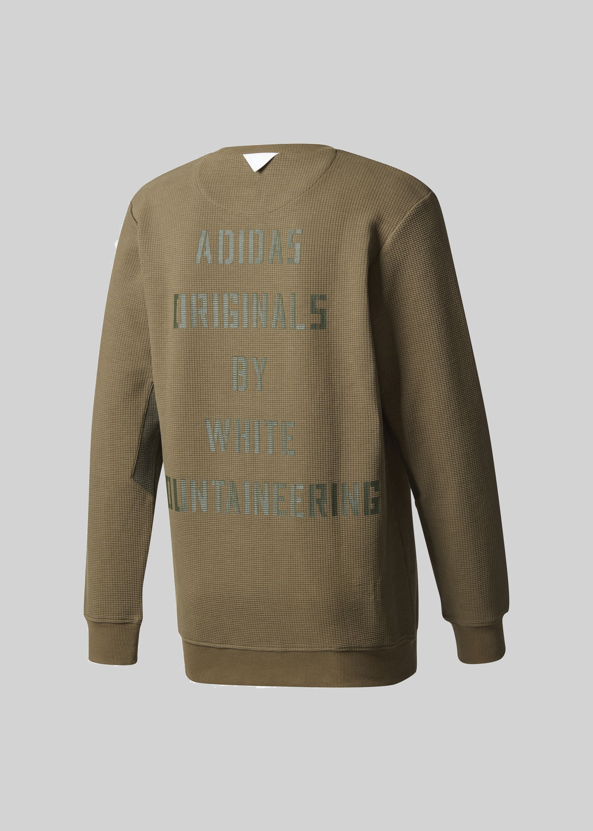 White Mountaineering Collection Mens Crew Sweatshirt Olive Olive
