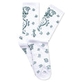 Bandana Sock White Green