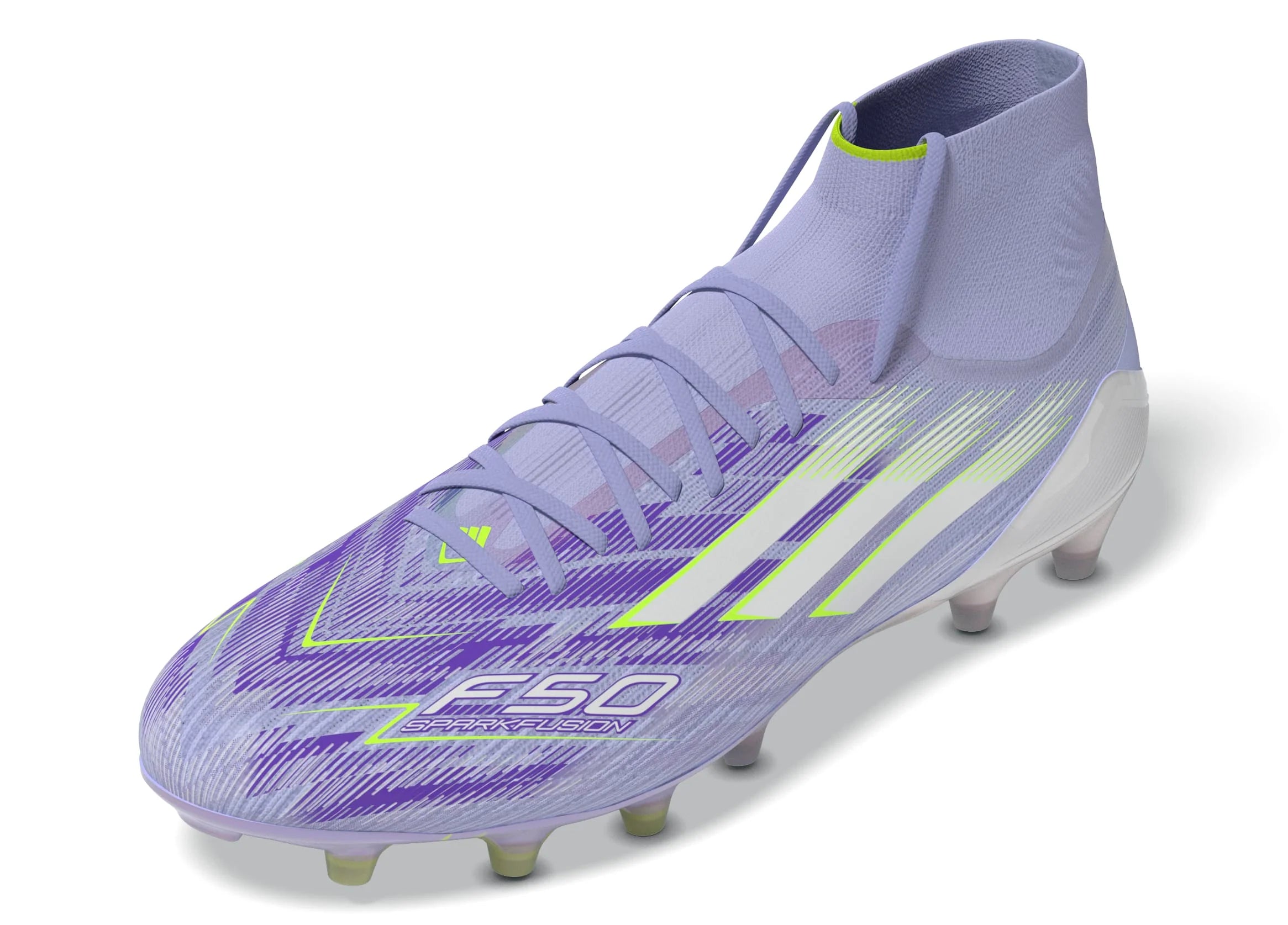 adidas F50 Sparkfusion Elite Mid Firm Ground Artificial Womens Soccer Cleats Vioton Lemon