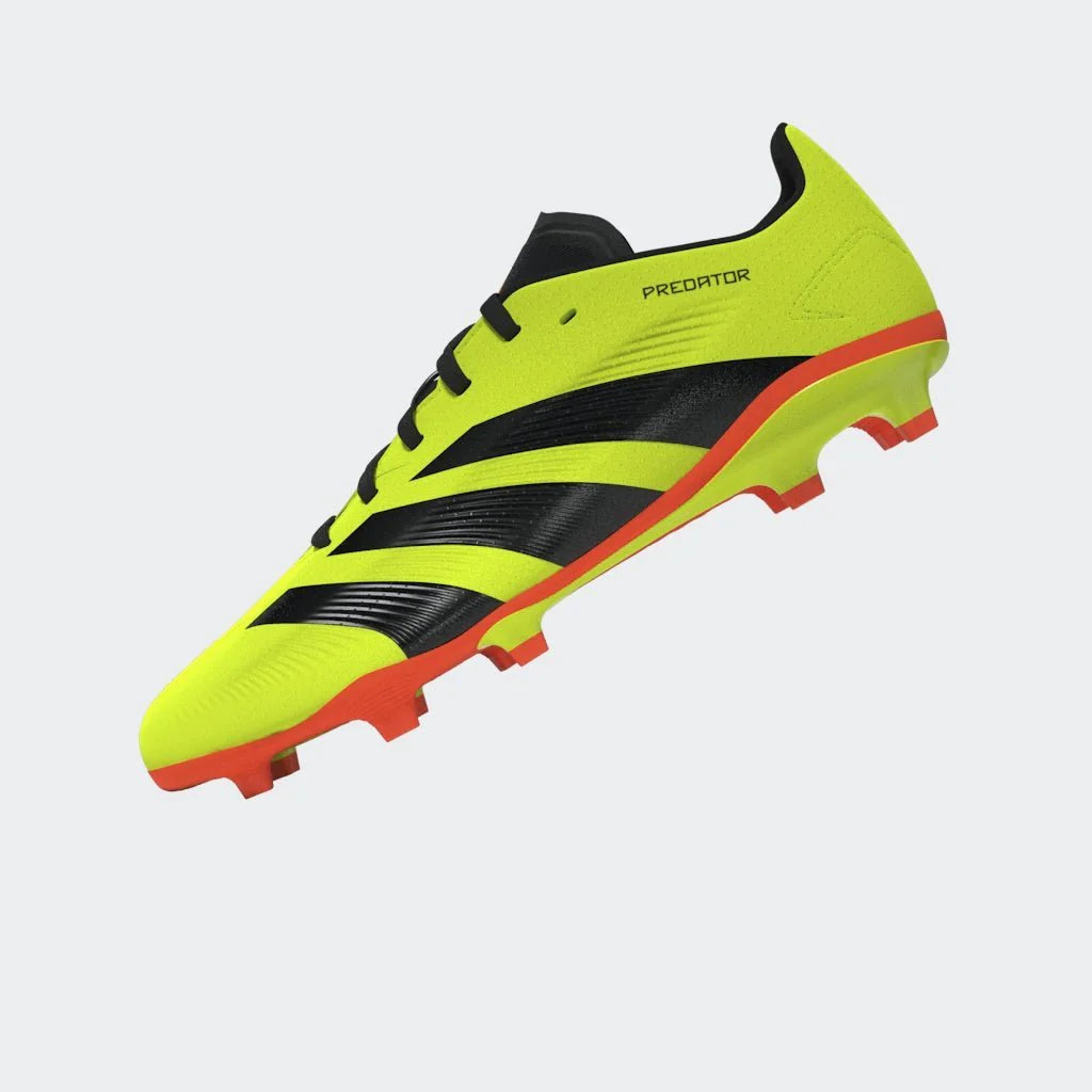 adidas Predator League FG J Firm Ground Soccer Cleats Team Solar Yellow Black Solar Red