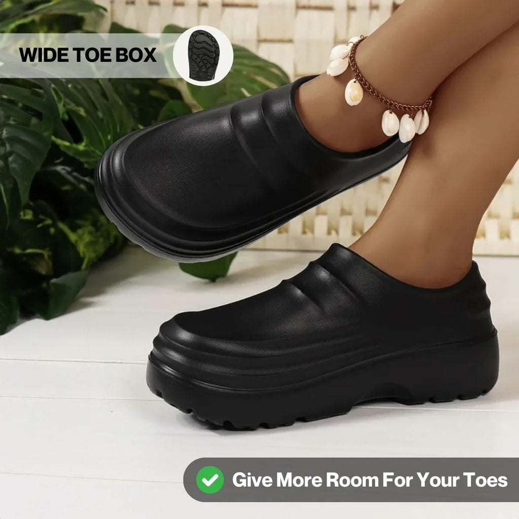 Waterproof Slip On Clogs with Arch Support Lightweight All Day Comfort Shoes