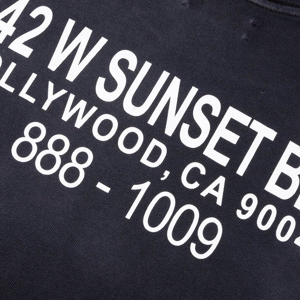 Club Amiri Wolf Oversized Tee Black