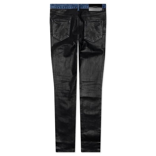Skinny Coated Indigo Black