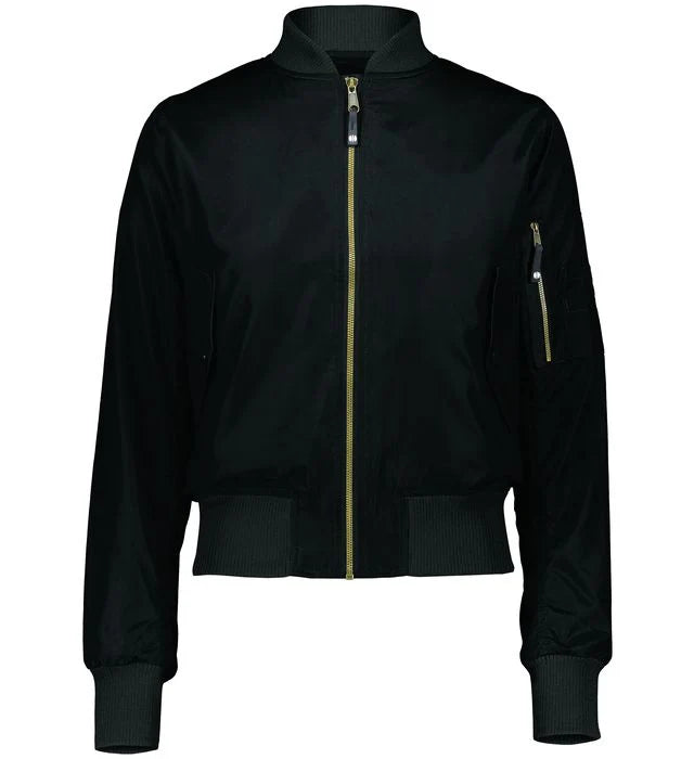 AU Ladies Flight Bomber Jacket Black