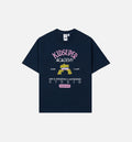 Puma x Kidsuper Academy Graphic Mens Short Sleeve Shirt Navy Pink