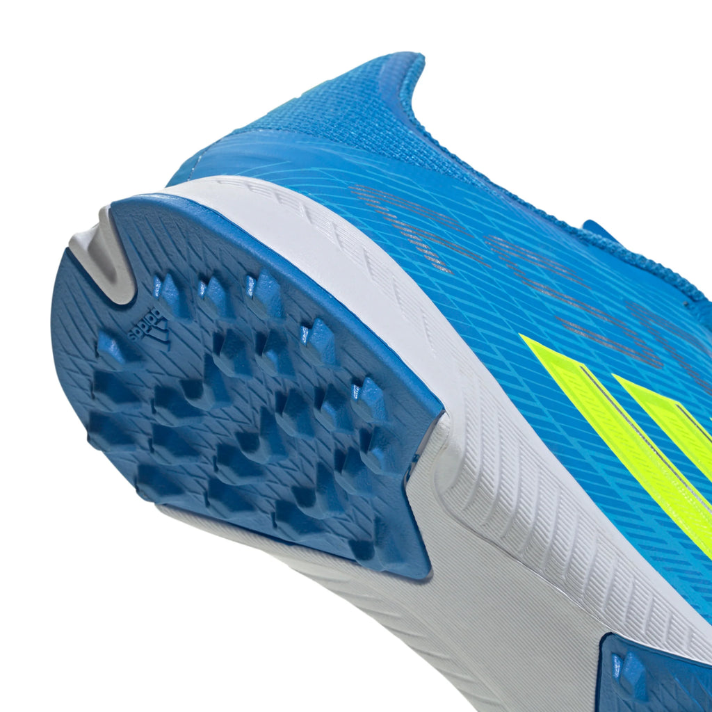 adidas F50 League TF Turf Youth Soccer Cleats Blue Yellow Aqua
