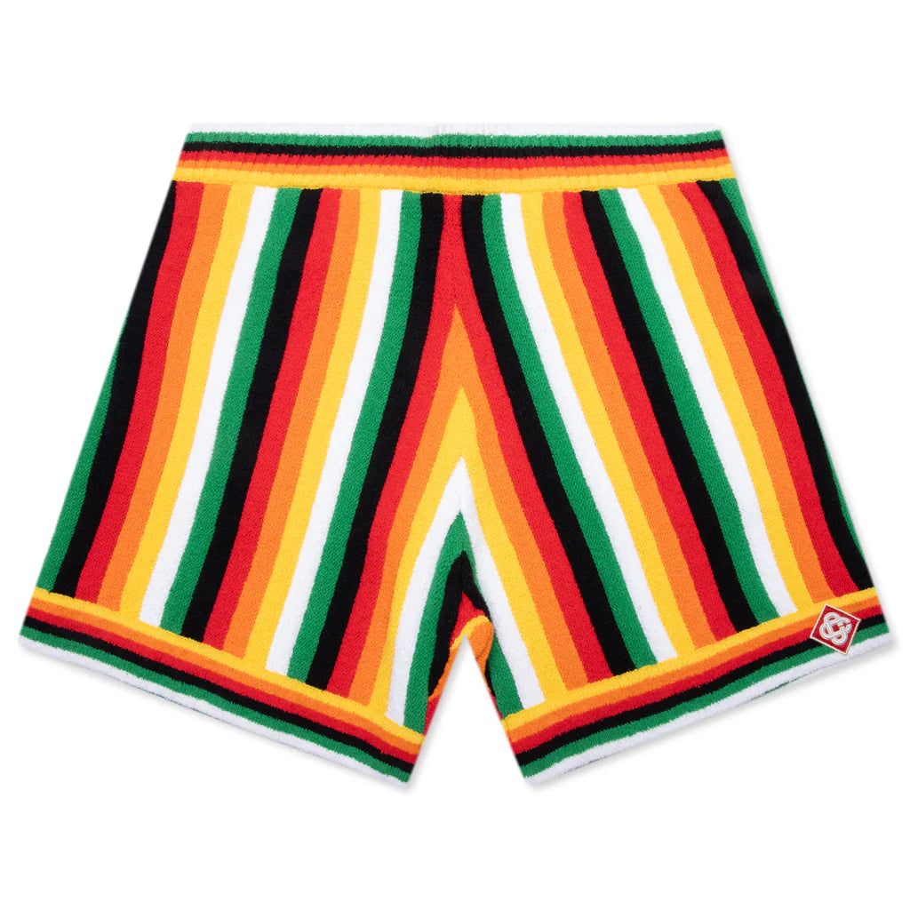Striped Towelling Shorts Multi